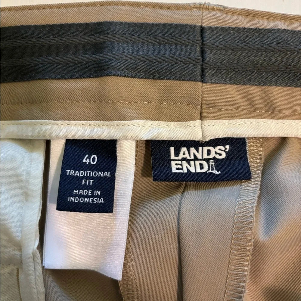 Lands End Men’s Pants Traditional Fit Khaki Size 40x28